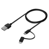 Celltronix Black 2-in-1 Micro USB / Lightning Sync Charge Cable