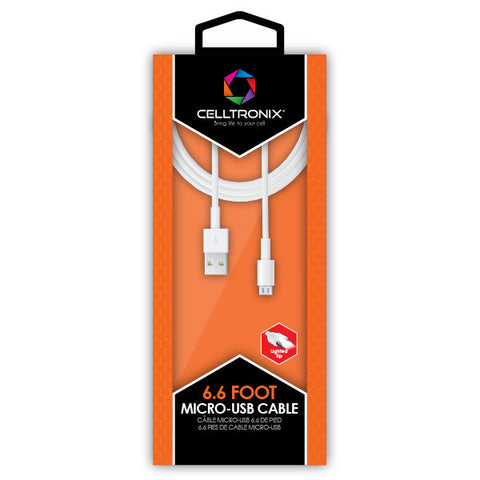 6 Foot Lighted Tip USB Charge & Sync Cables by Celltronix