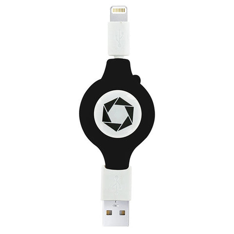 Retractable Lightning USB Cable by Celltronix