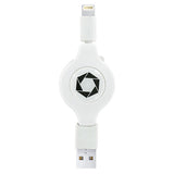Retractable Lightning USB Cable by Celltronix